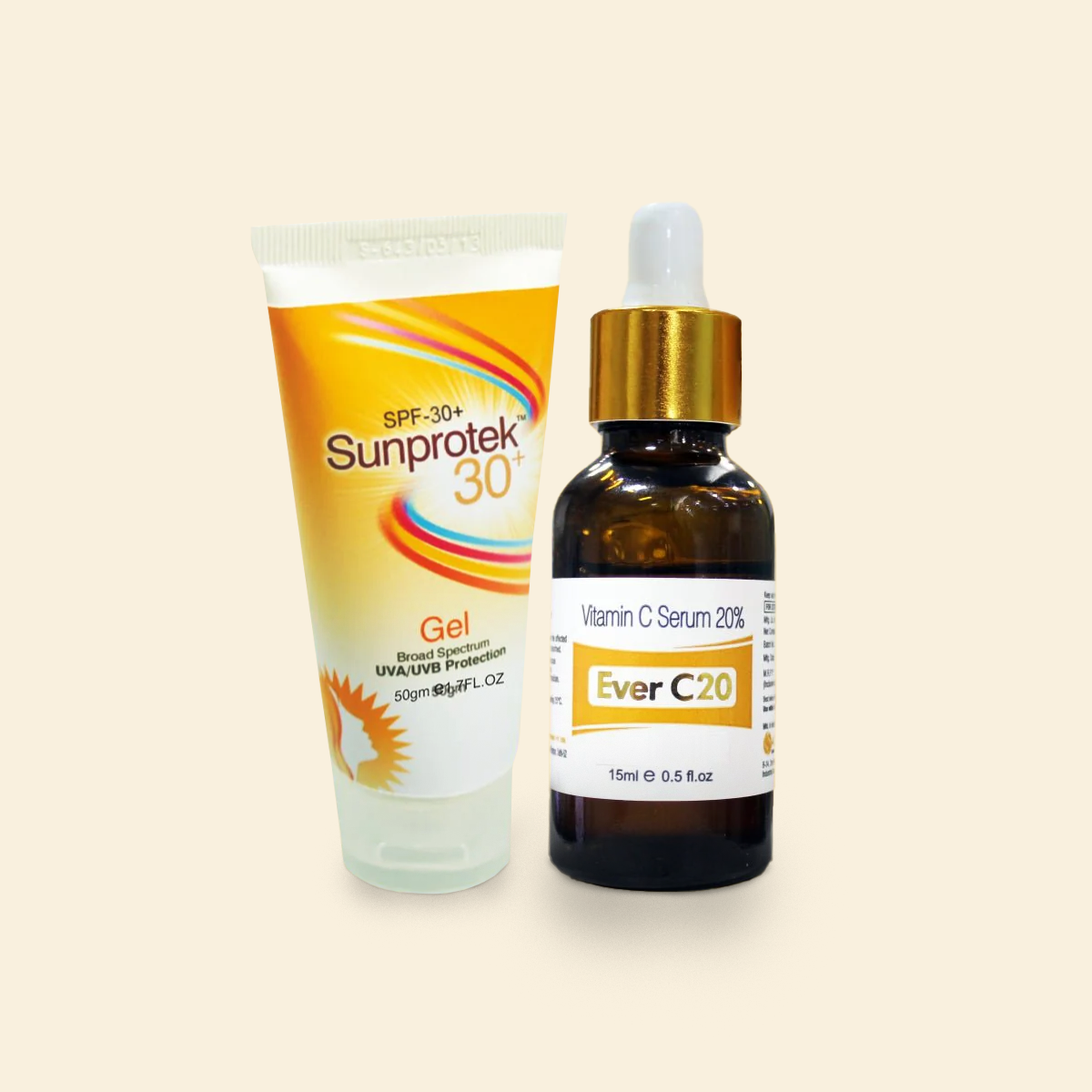 shoprythmindia Suncare Combo,Ever-C20 Ever C 20 Serum & Sunprotek 30 shoprythmindia Suncare Combo,Ever-C20 Ever C 20 Serum & Sunprotek 30